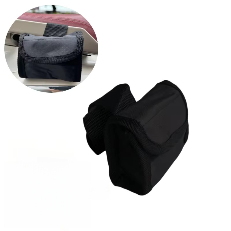 Mountain Biking Oxford - Black Motorcycle Alarm Lock Oxford Bag