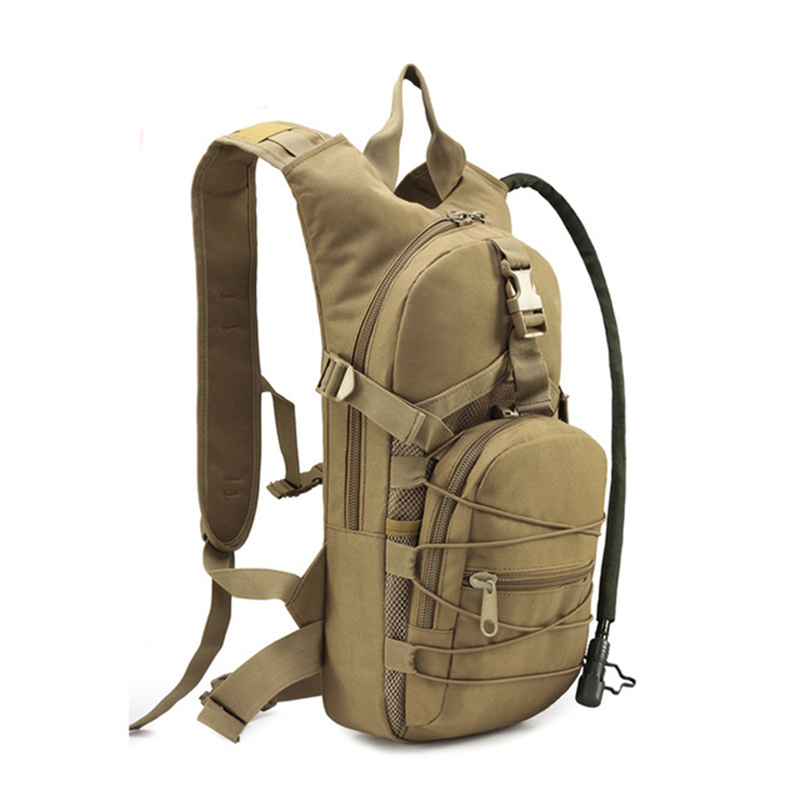 Mountain Biking Backpack - Lightweight Tactical Backpack Water Bag Camel