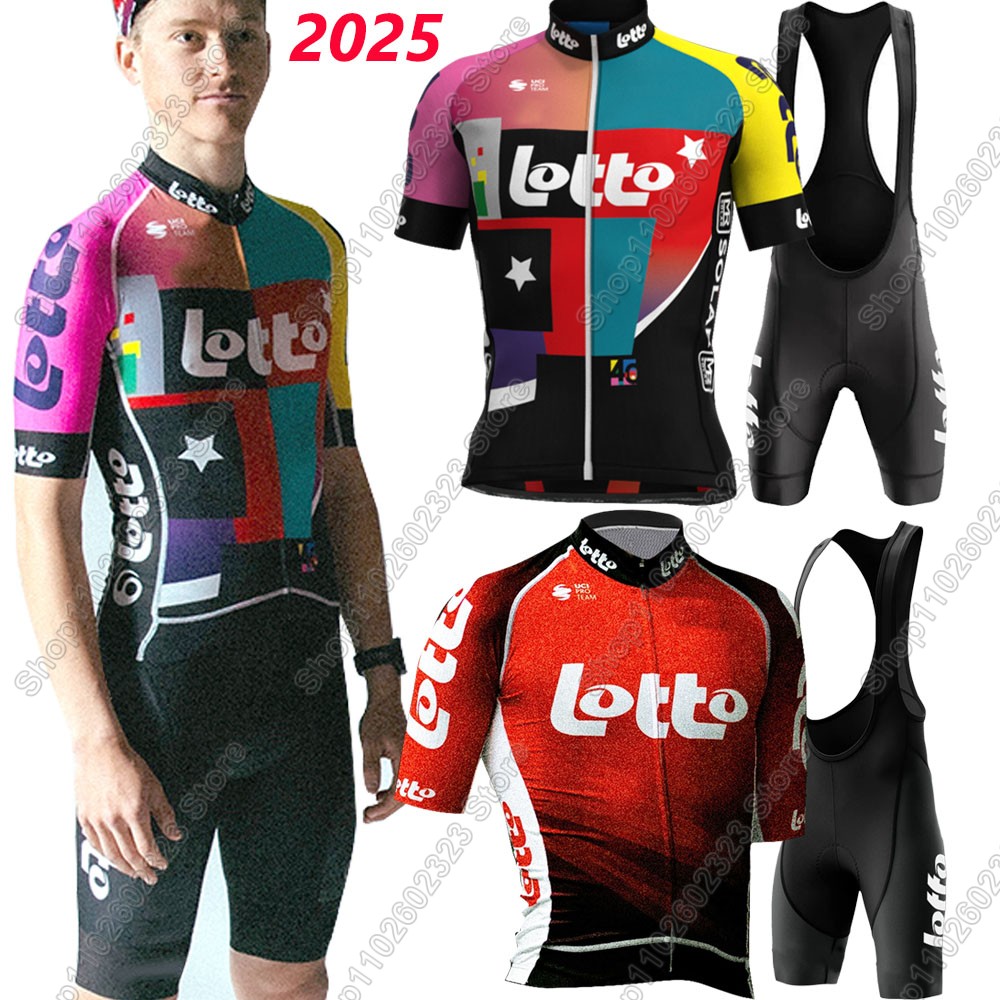 Mountain Biking Shorts - Lotto team 2025 cycling jersey set