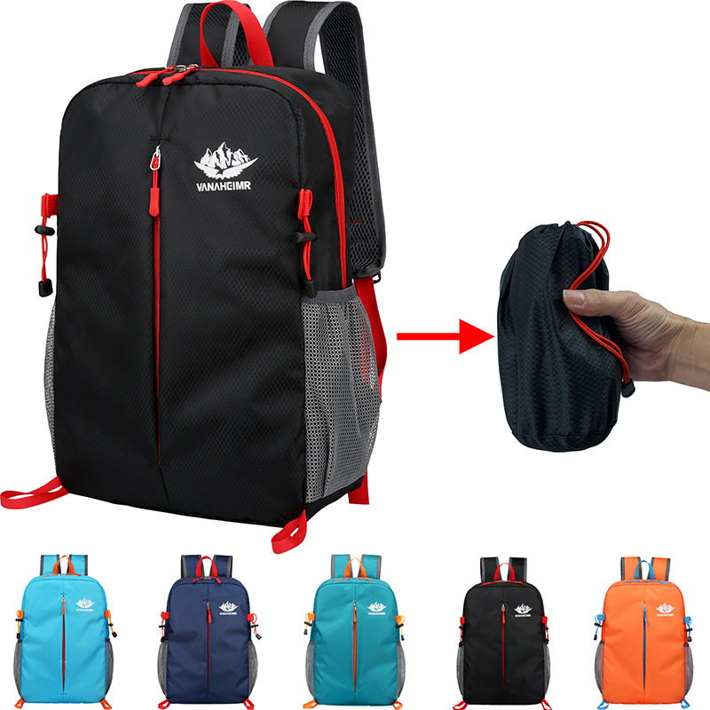 Mountain Biking Backpack - 15L Portable Day Pack Foldable Backpack