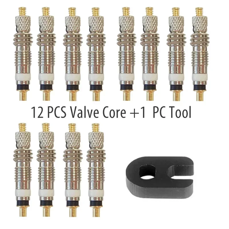 Tubeless Valve Core - 2/6/12pcs Bicycle Removable Presta Valve Core