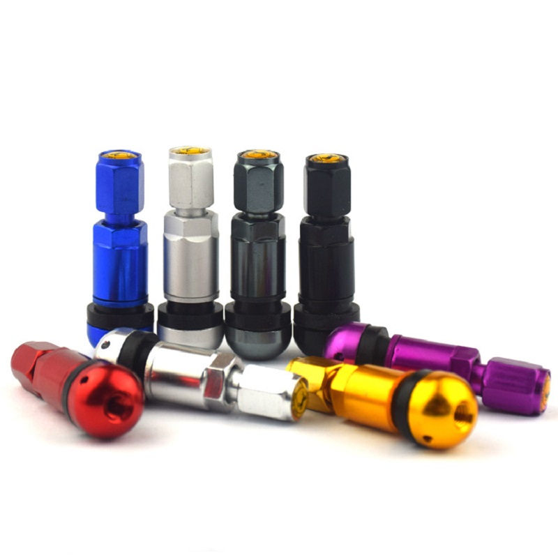 Tubeless Valve Core - 4pcs Universal Aluminum Alloy Car Motorcycle