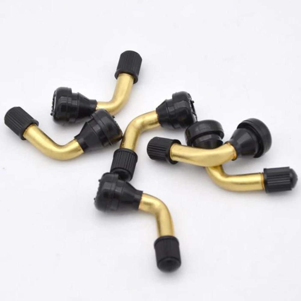 Tubeless Valve Core - 2pcs Rubber/Brass Angled Valve Stems Tubeless