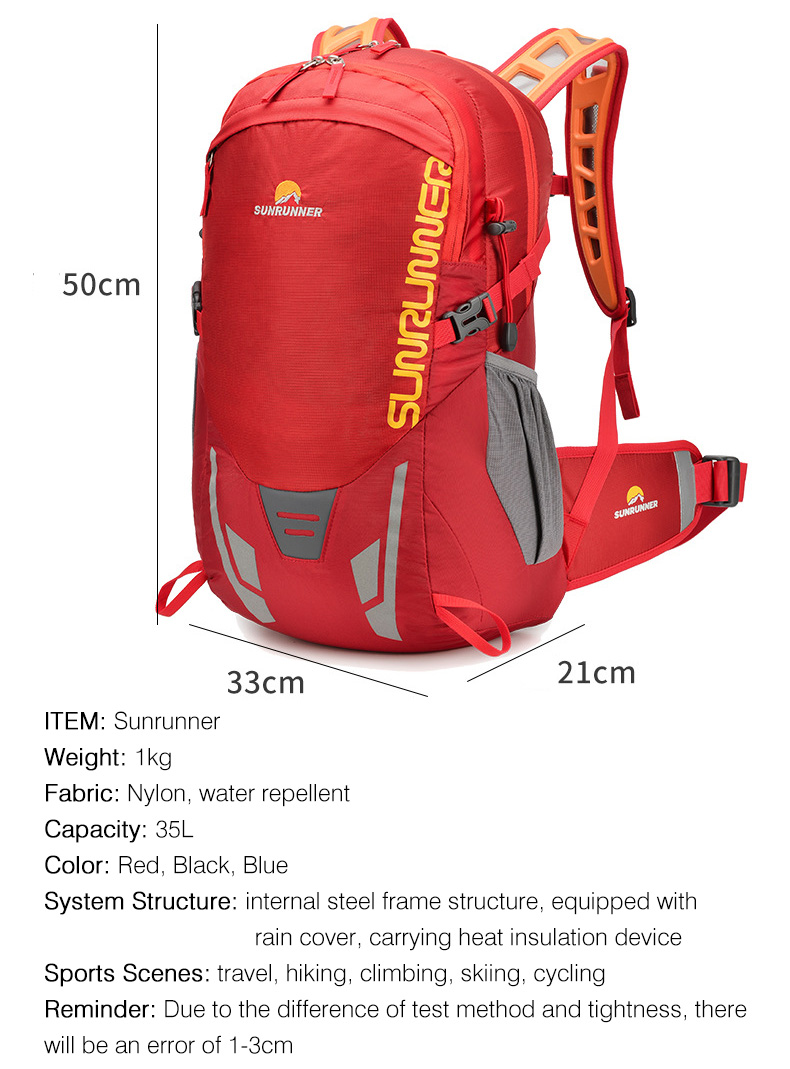 35L Hiking Backpack Bag Large  - Mountain Biking Backpack 评论和价格