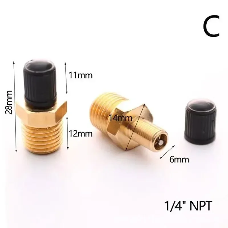 1/4 NPT 1/8 NPT M10*1 Automobi - Tubeless Valve Core 评论和价格