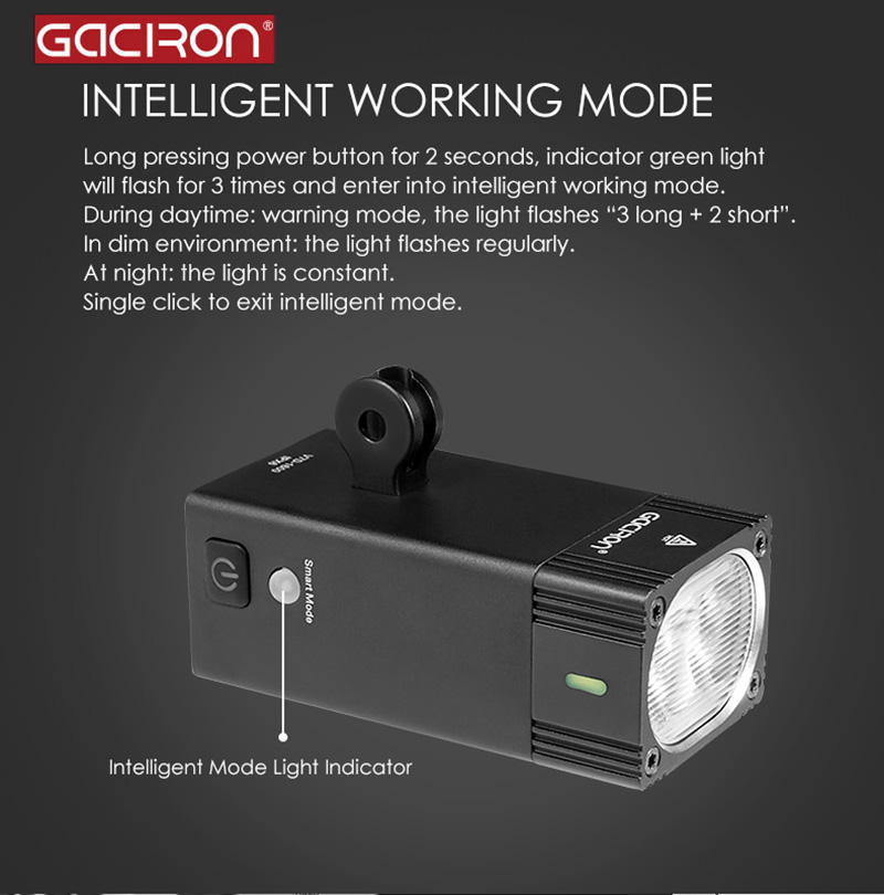 Gaciron Intelligent 500 Lumens - Mountain Biking Races 评论和价格