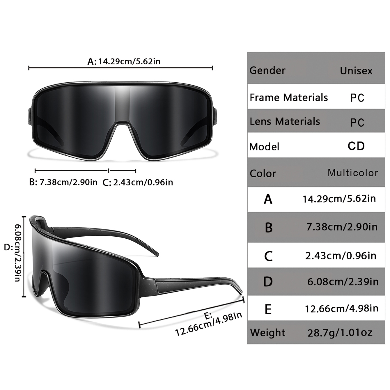 Outdoor Casual Sunglasses Larg - Mountain Biking Sunglasses 评论和价格