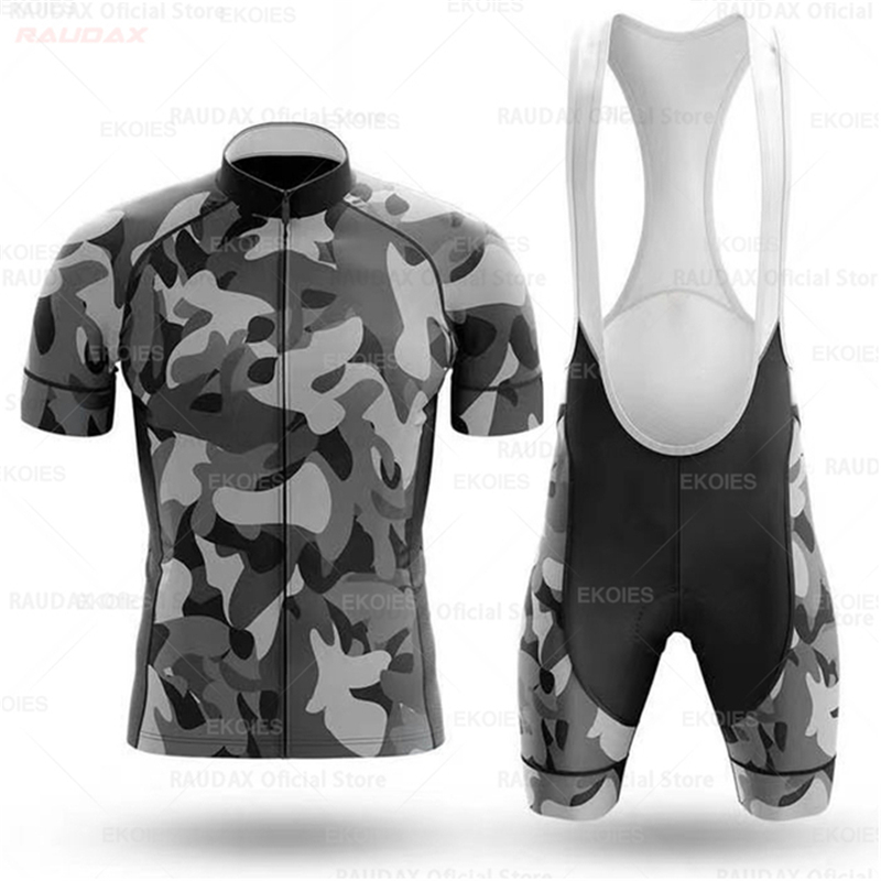 Camouflage Cycling Jersey Set  - Mountain Biking Races 评论和价格