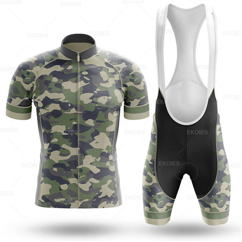 Camouflage Cycling Jersey Set  - Mountain Biking Races 评论和价格