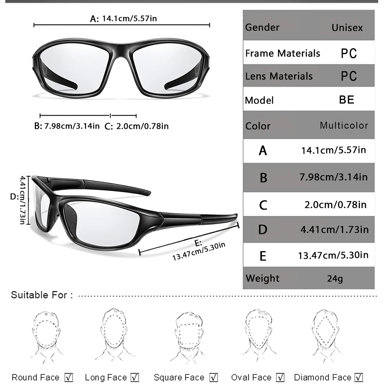 Photochromic Glasses Bicycle E - Mountain Biking Sunglasses 评论和价格