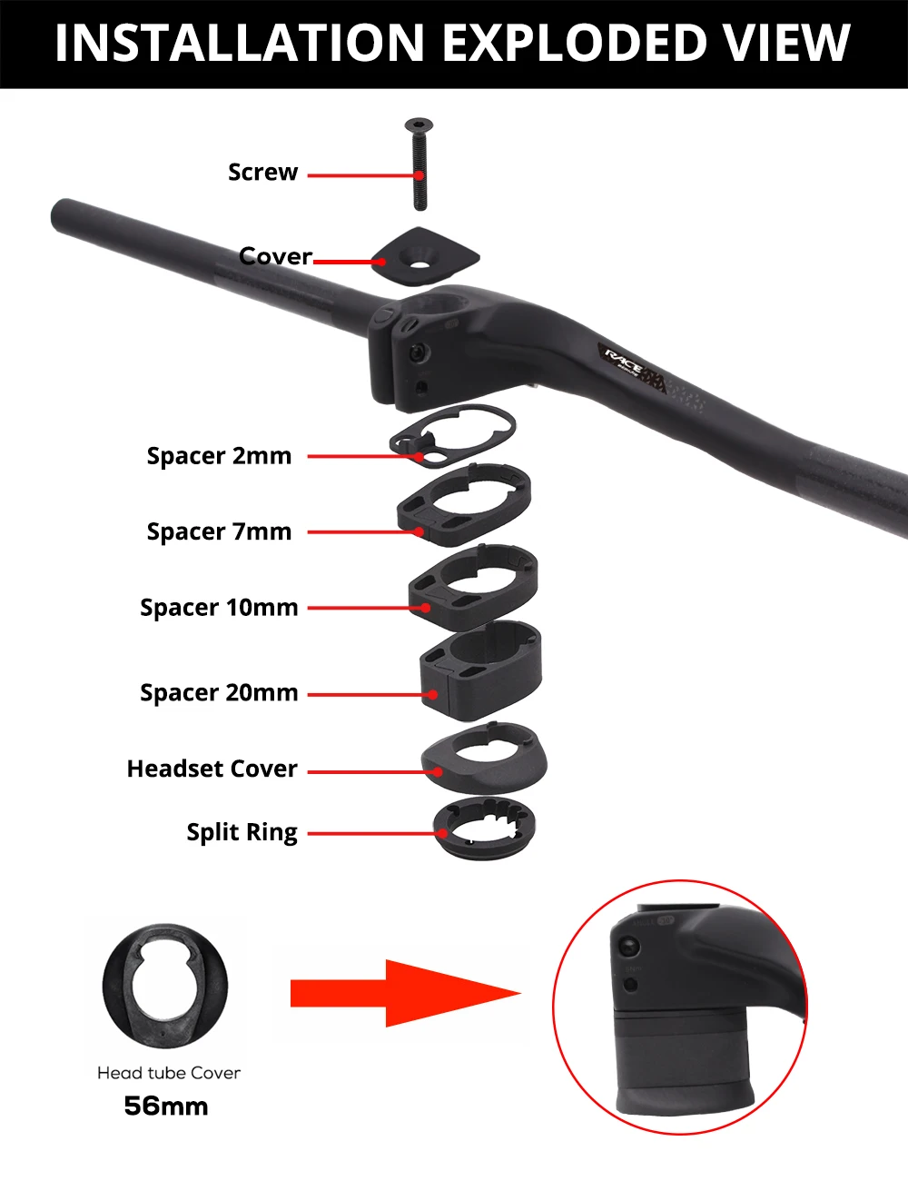 RACE Carbon Fiber Integrated M - Mountain Biking Races 评论和价格
