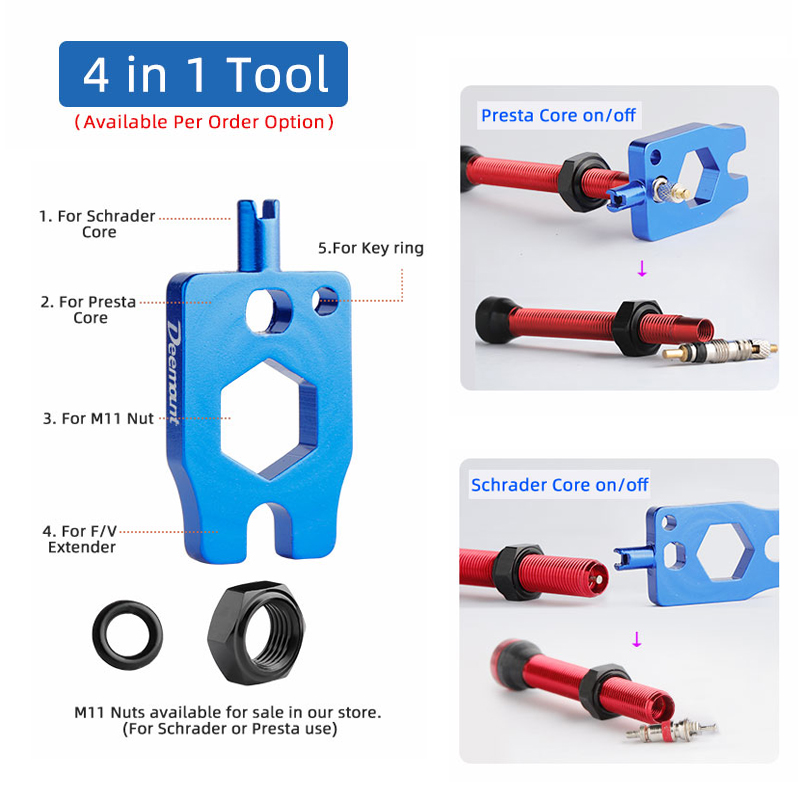 Deemount Presta Valve Core Bra - Tubeless Valve Core 评论和价格