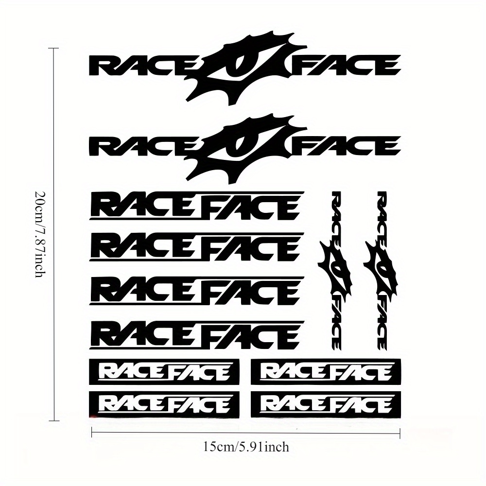 Race Face Bike Sticker Set Wat - Mountain Biking Races 评论和价格