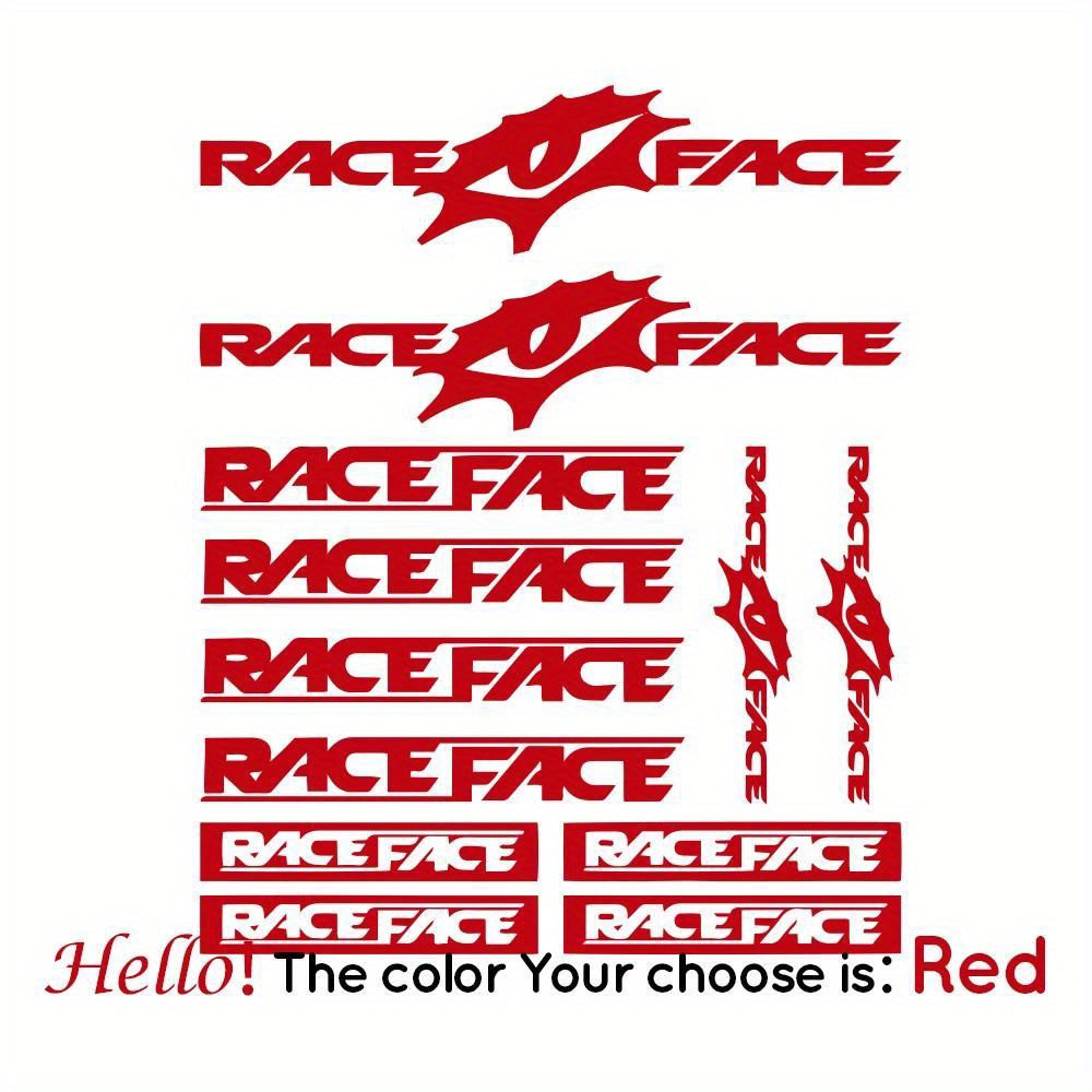 Race Face Bike Sticker Set Wat - Mountain Biking Races 评论和价格